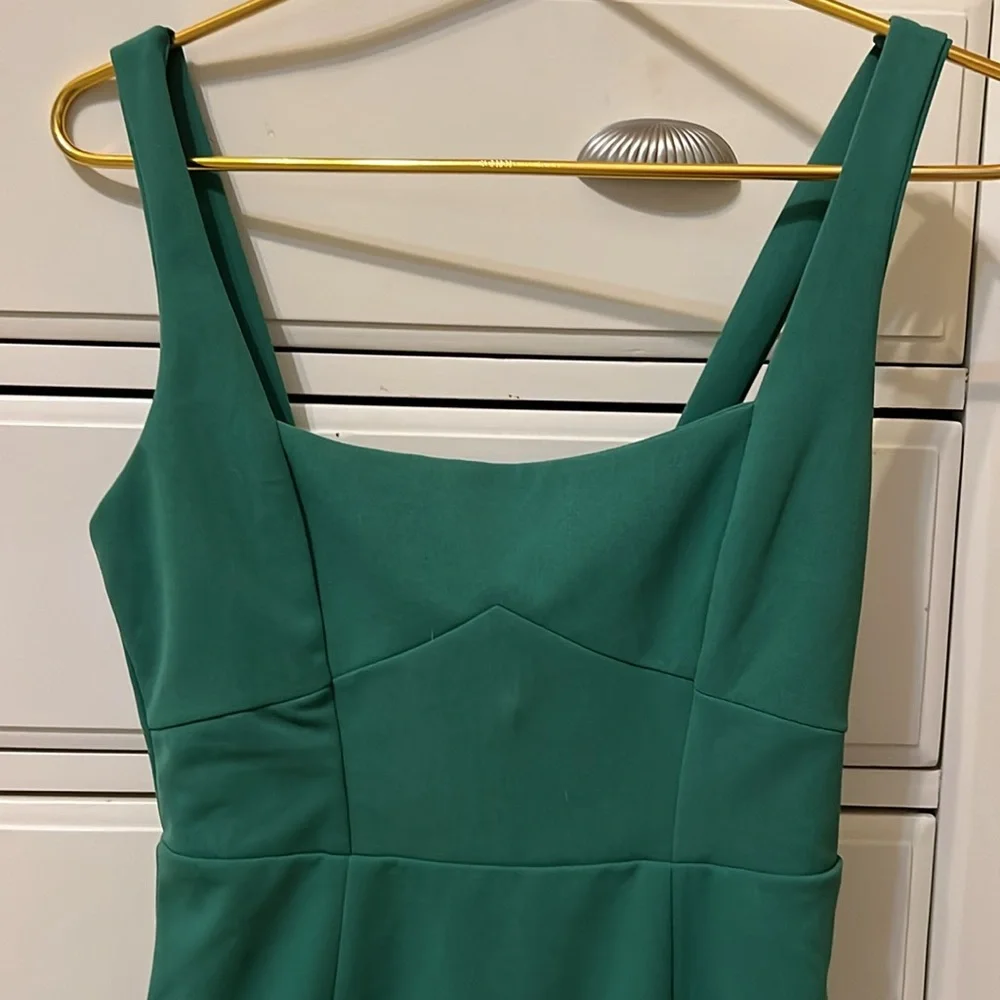 Lulus Women's Vibrant Allure Kelly Green Fitted Midi Dress Size XS NWT wedding - Picture 3 of 14